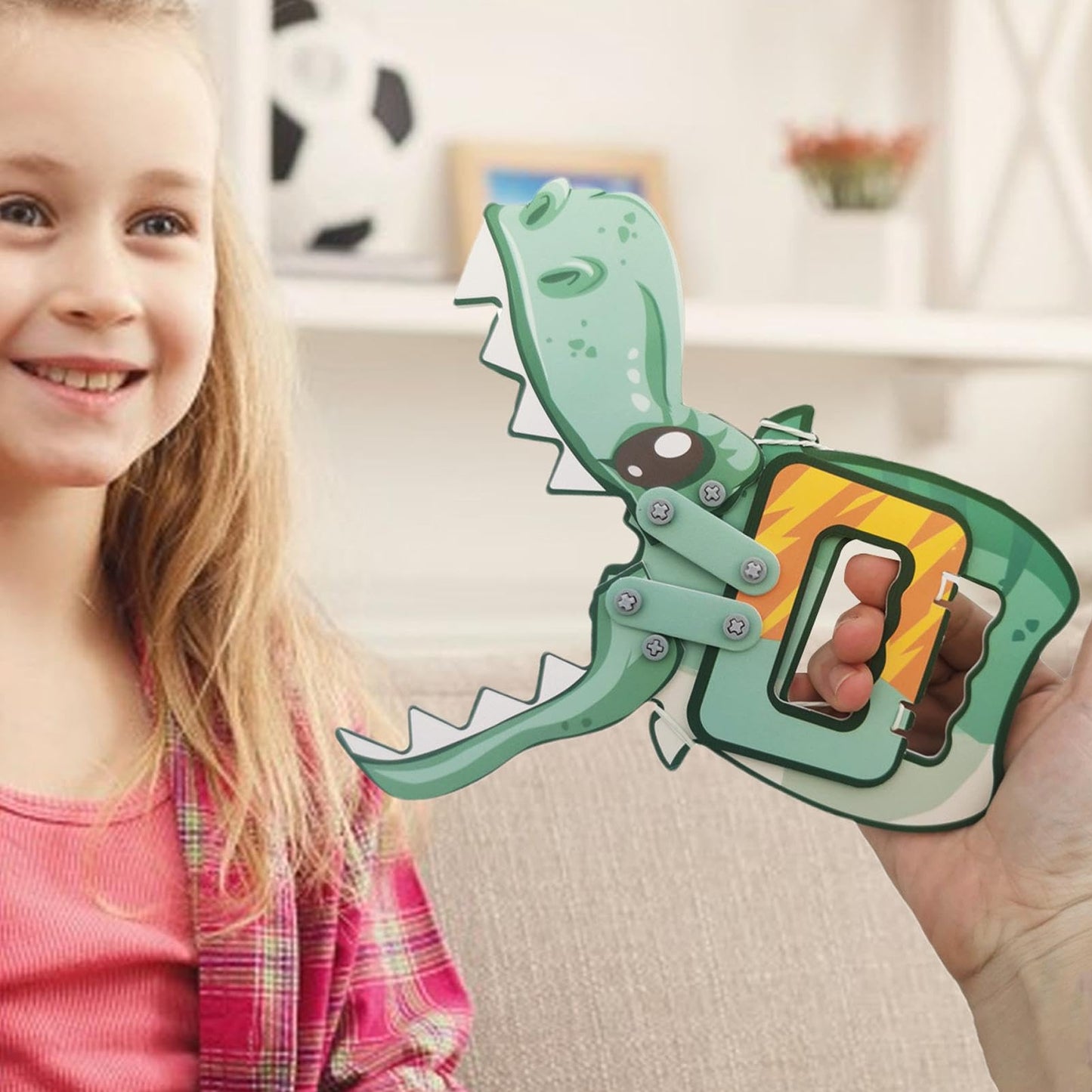 😍Pri kúpe 1 získate 1 zadarmo😍Urob si sám mechanickú spojovaciu hračku dinosaura
