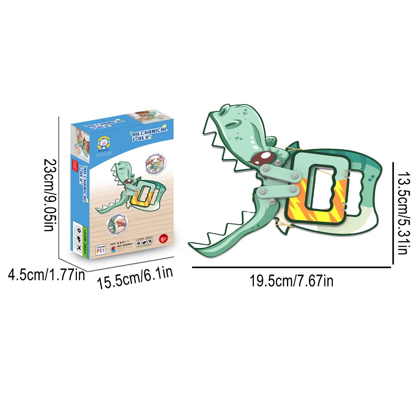 😍Pri kúpe 1 získate 1 zadarmo😍Urob si sám mechanickú spojovaciu hračku dinosaura