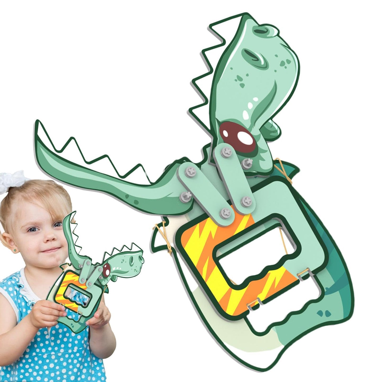😍Pri kúpe 1 získate 1 zadarmo😍Urob si sám mechanickú spojovaciu hračku dinosaura