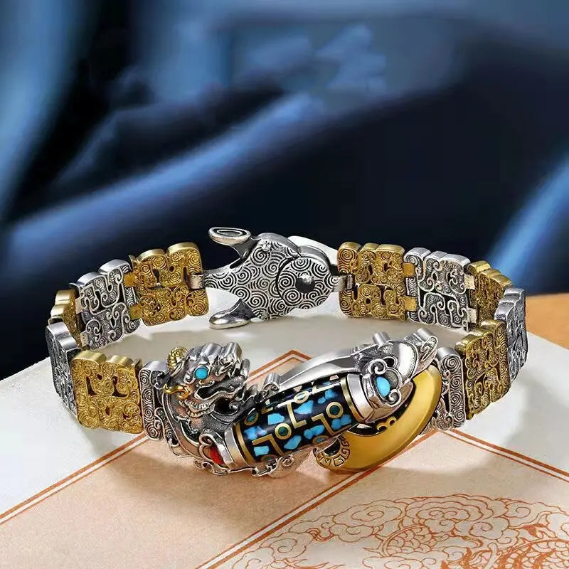 ćš„Offerta specialećBracciale con perline Dzi a nove occhi e bracciale Pixiu