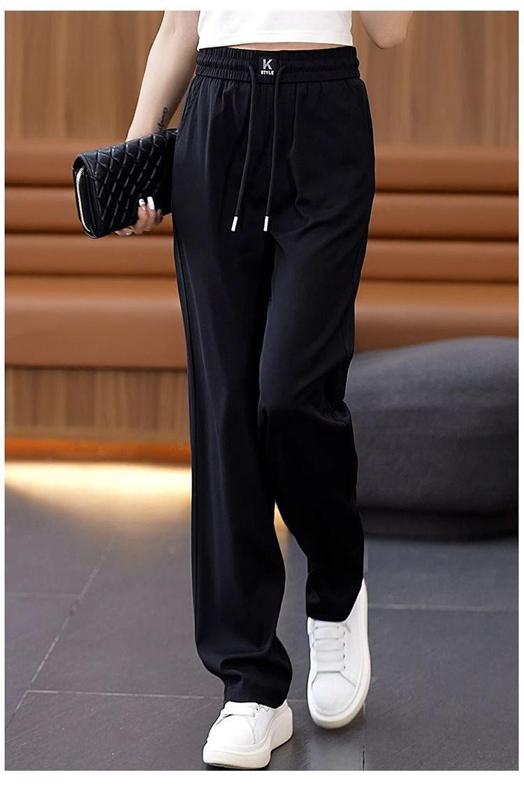 ❤️【S-3XL】Džínsy s vysokým pásom Ice Silk Slim Wide Leg