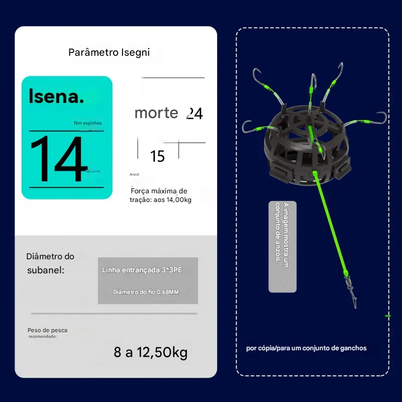 š„š£Nuovo amo da pesca sportiva per esterni con fondo esplosivo inverso