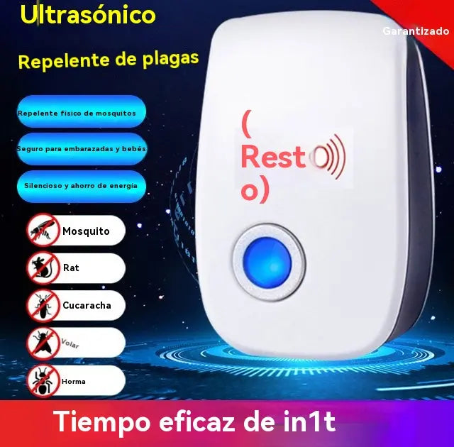 🔥【Acquista 1 e ricevi 1 gratis】Repellente per roditori e repellente fisico ultrasonico silenzioso per insetti e ratti