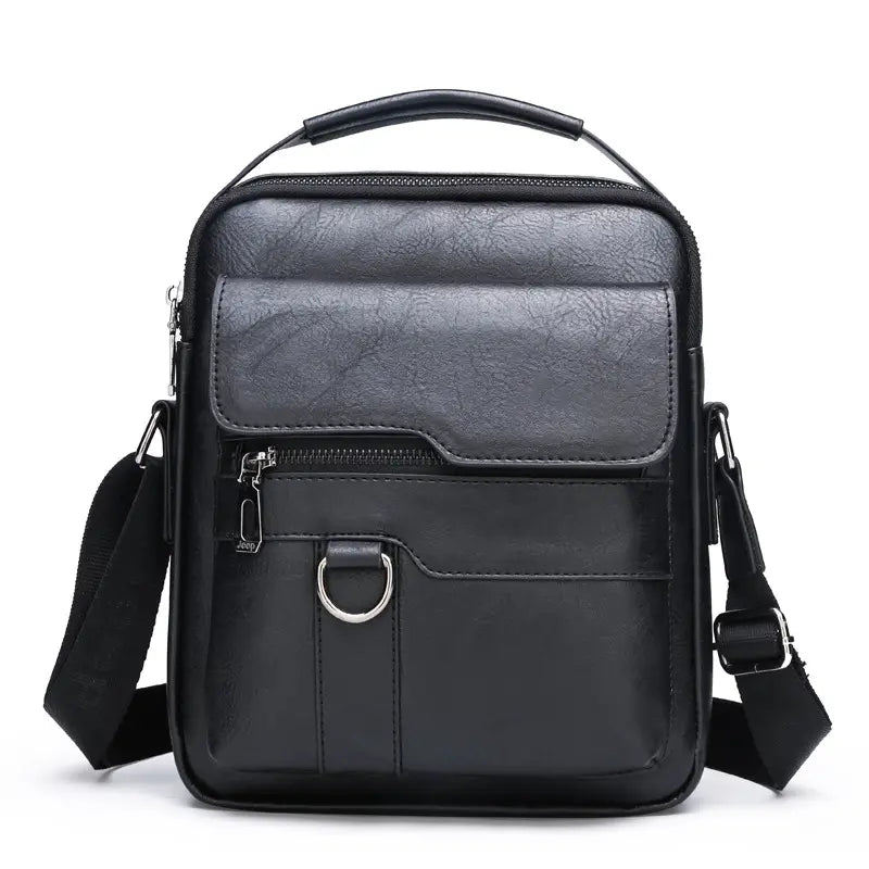 👜 Bolsa casual em pele de bovino para homem