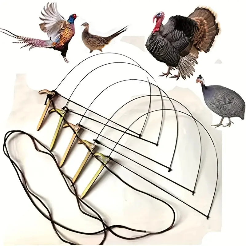🦆🐓【5/10/20 peças】Armadilha para aves de tamanho médio, adequada para galinhas, faisões, patos-reais, perdizes e patos.