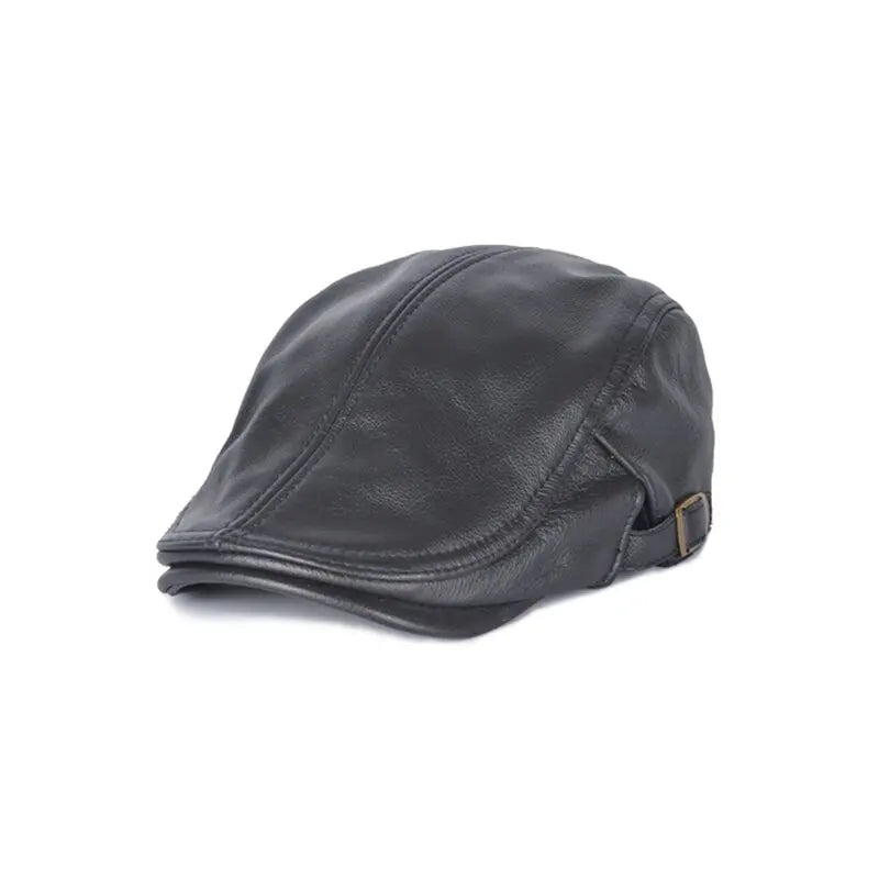 🐏【Acquista 1 e ricevi 1 gratis】 Cappello in pelle di pecora regolabile per uomo.