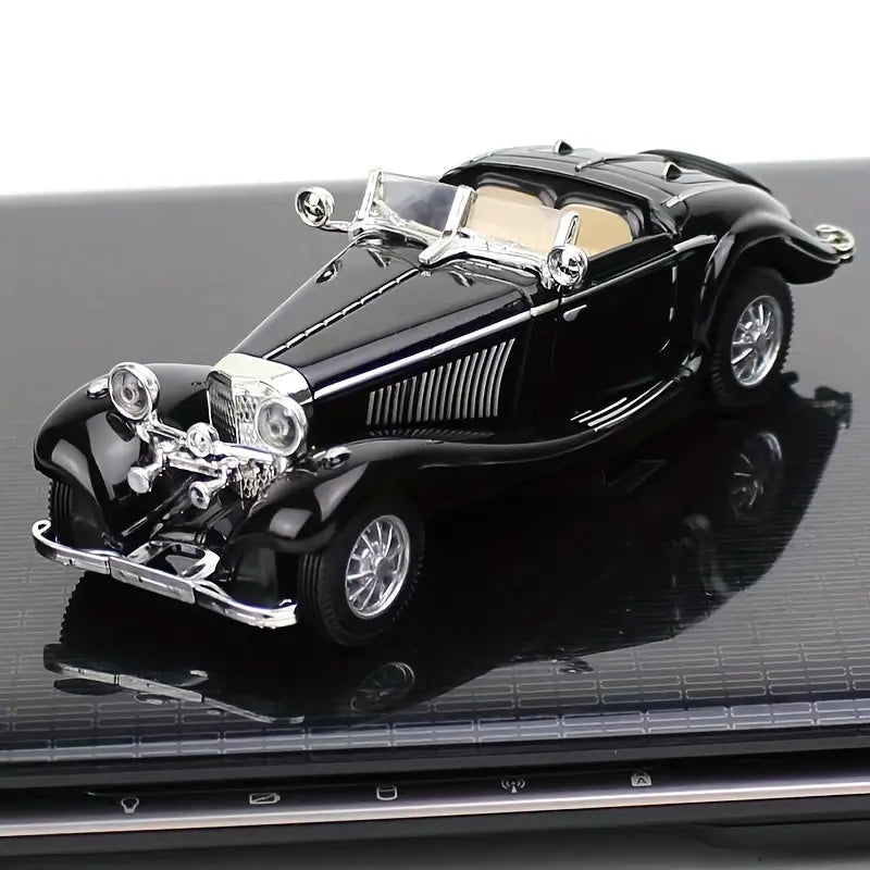 💥💥【Ottimo rapporto qualità-prezzo】Modello di auto classica retrò 500K in lega di alluminio in scala 1:28