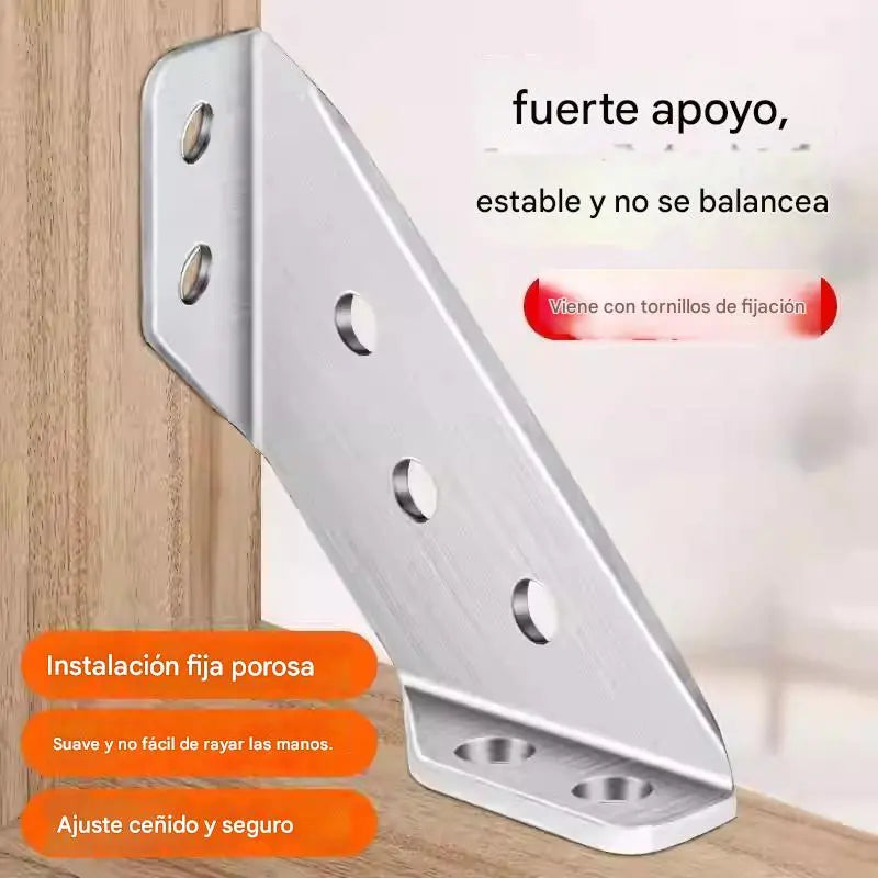 【Set da 6/12/18】Staffe per mobili in acciaio inossidabile, staffe angolari spesse, elementi di fissaggio angolari per mobili a 90°