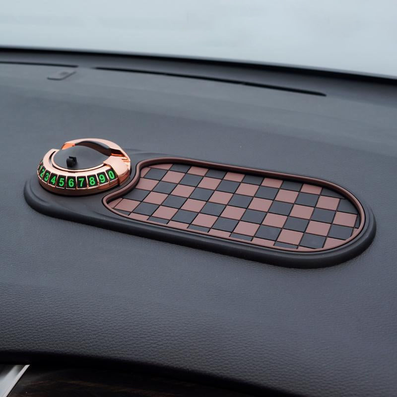 🚗Tapete antiderrapante para automóvel, suporte para telemóvel, suporte para óculos de sol para navegação automóvel, indicador de estacionamento, suporte para comando central.