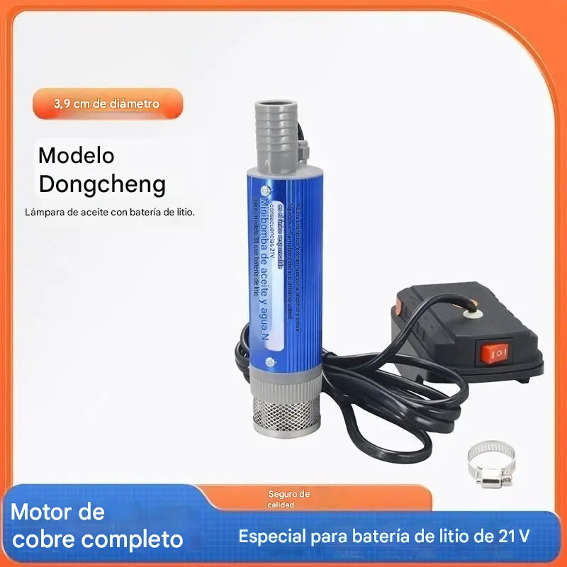 💥🔥Nova Bomba de Óleo com Bateria de Lítio Denaqi 21V, Bomba de Óleo e Água de Duplo Uso, Bateria de Lítio