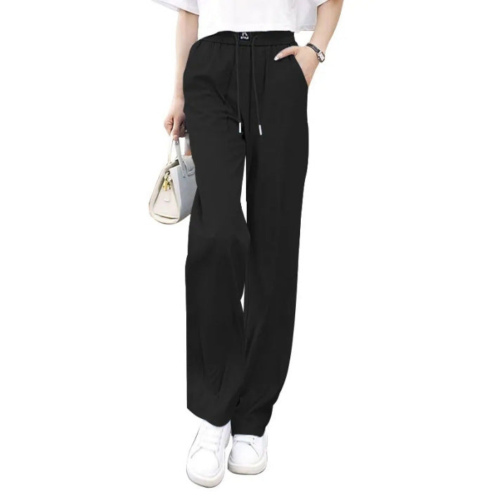 ❤️【S-3XL】Džínsy s vysokým pásom Ice Silk Slim Wide Leg