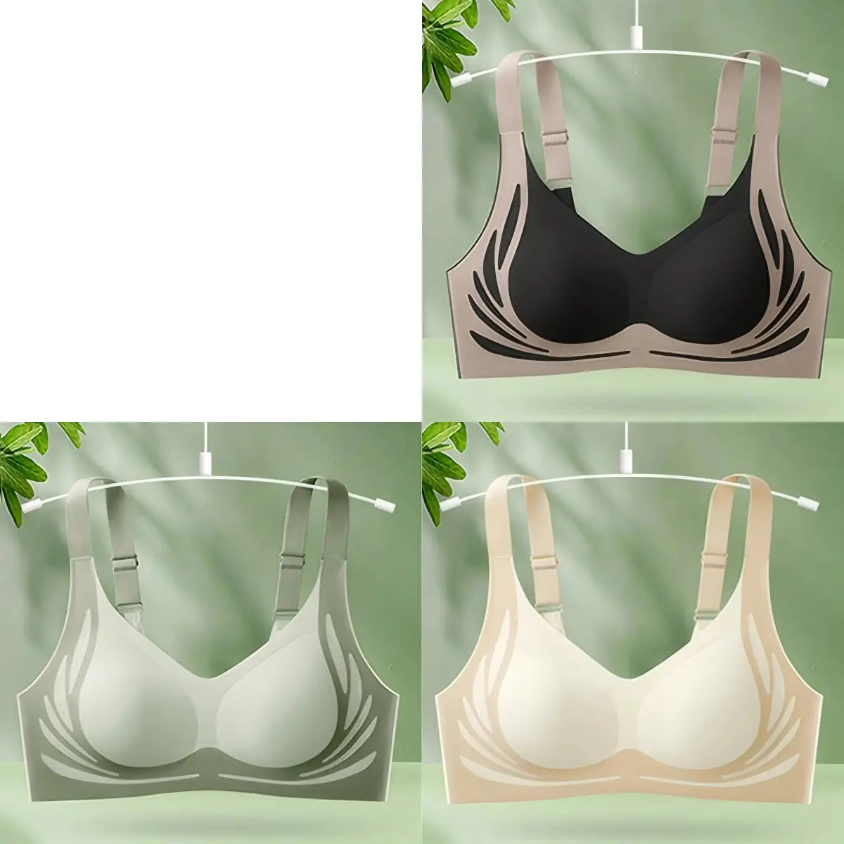 đăConfezione da 4ăReggiseno intero senza ferretto da donnaâ¤ď¸ă40-85 kgă