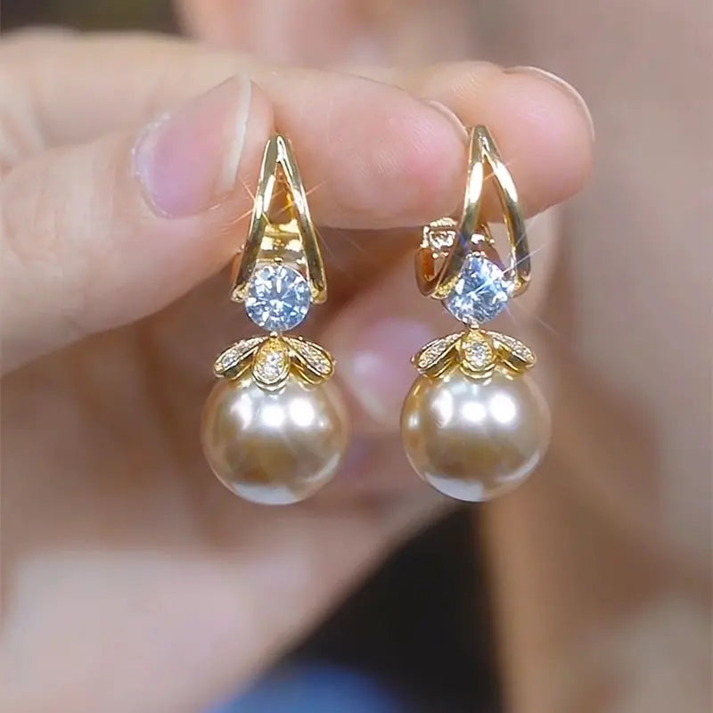 💋【4 paia】2025 nuovi orecchini di perle di lusso francesi in argento