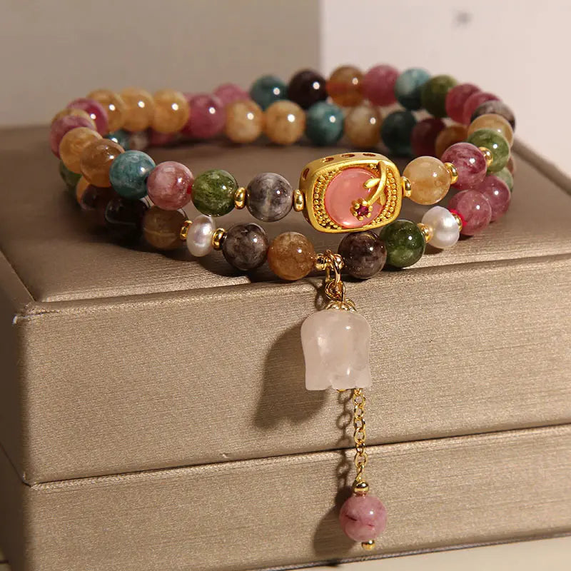 🌸✨Bracciale in tormalina colorata naturale