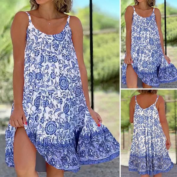 🔥💝【S-5XL】Rochie con cinturino floreale, comodo