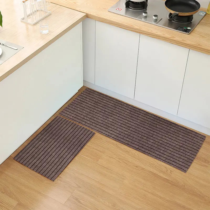 💥(40*60cm+40*120cm) Tappetino da cucina antiscivolo a righe che assorbe acqua e olio