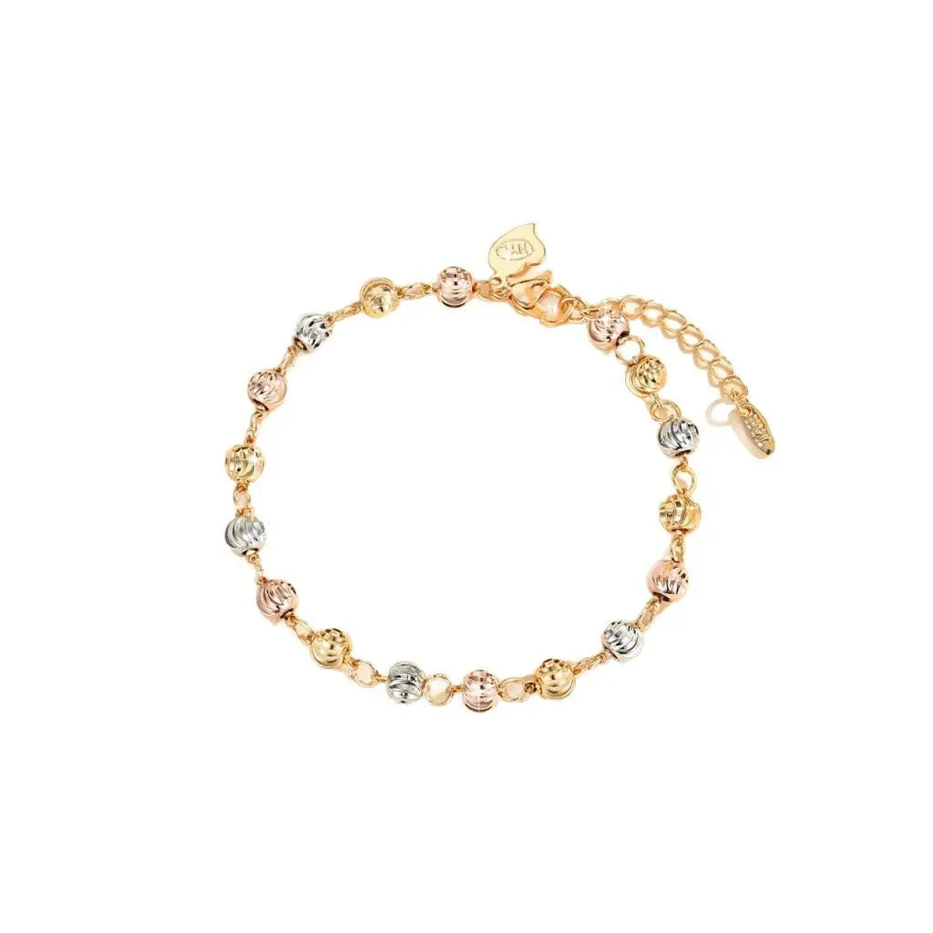 ✨ Pulseira olho de gato em ouro rosa 18K