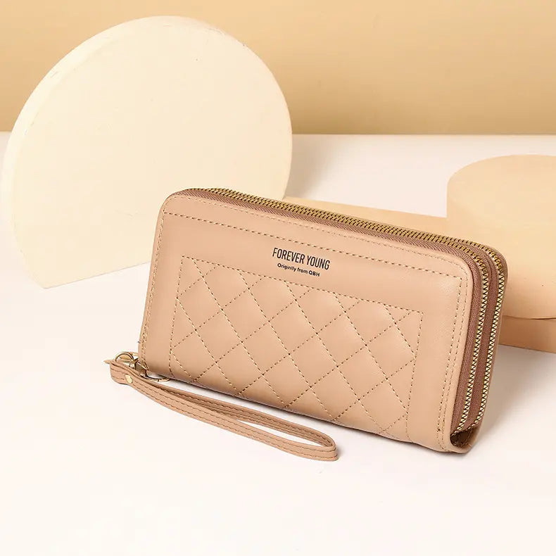 【🔥👜Acquista 1 e ricevi 1 gratis】Portafoglio da donna con doppia cerniera multistrato, ultima moda 2025
