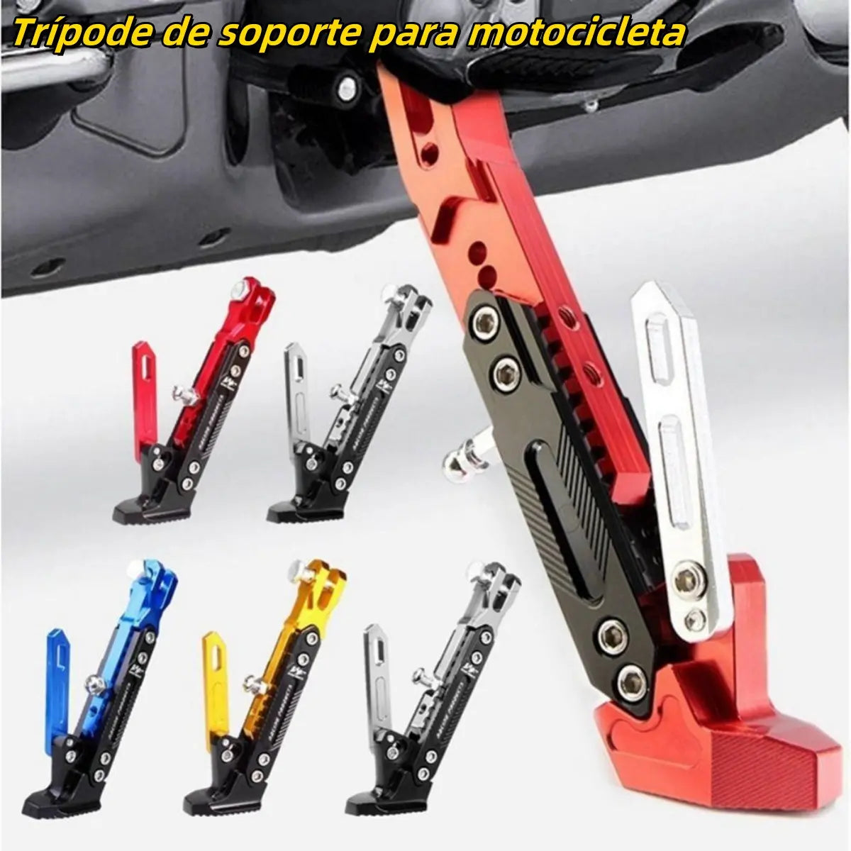 🔥Treppiede regolabile per supporto moto Treppiede laterale in lega di alluminio