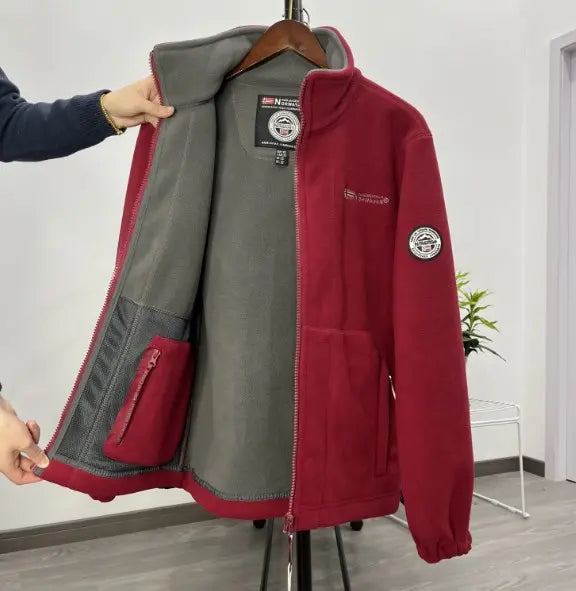 【30% DESCONTO】【XS-3XL】Casaco de lã grossa e veludo para homem, tamanho grande, quente e casual para o outono e inverno