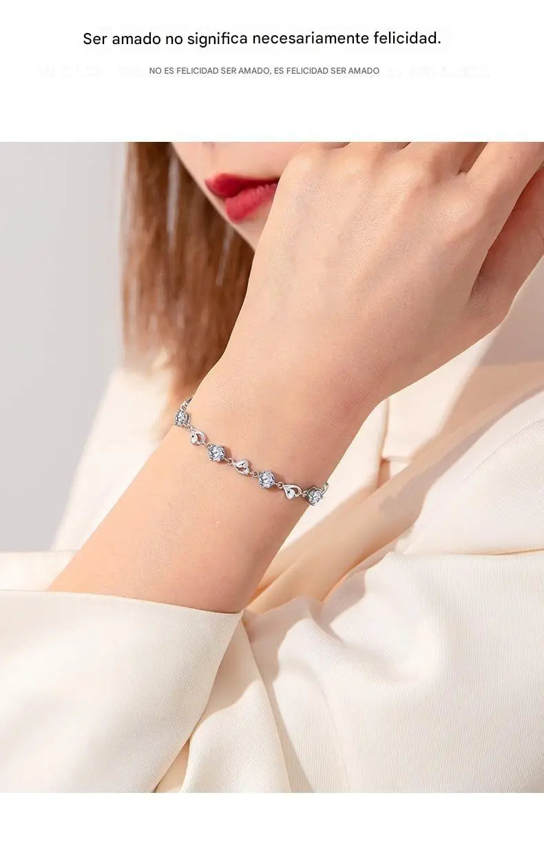 ✨✨Conjunto de colar e pulseira coração oceânico