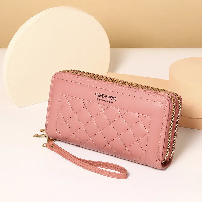 【🔥👜Acquista 1 e ricevi 1 gratis】Portafoglio da donna con doppia cerniera multistrato, ultima moda 2025