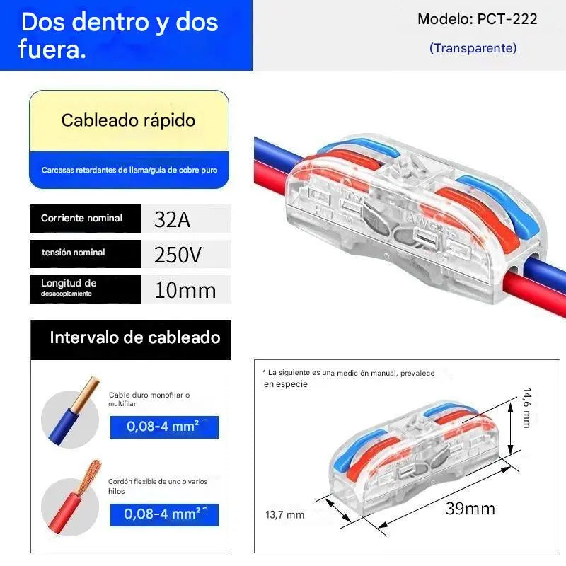 【30/60 pezzi】Connettore per cavi elettrici multifunzionale