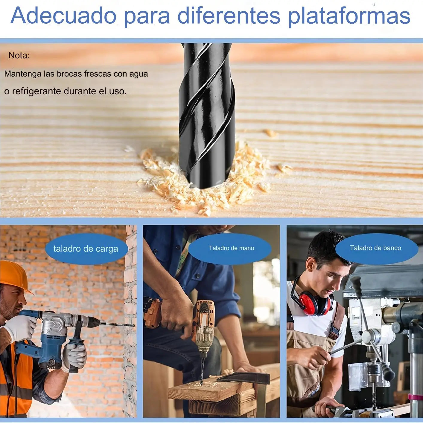 🔥【7 pezzi/3-12 mm】Punta da trapano in lega ceramica a quattro taglienti con gambo esagonale antiscivolo ✅Foratura di piastre vetrificate ✅Piastre ✅Lega di vetro