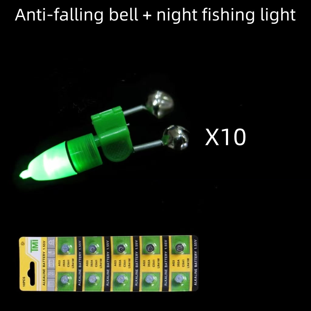đŁă10/20/40 kusovă NoÄnĂœ rybĂĄrsky prĂșt Campana di allarme con luce fluorescente