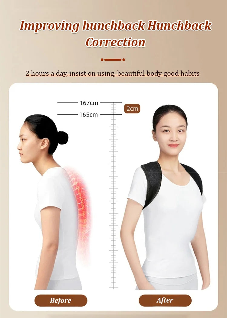 👩🦰😍【S-2XL】Zariadenie proti hrbáču na korekciu pásu na korekciu držania tela pri artefaktoch korekcie chrbta dospelých žien