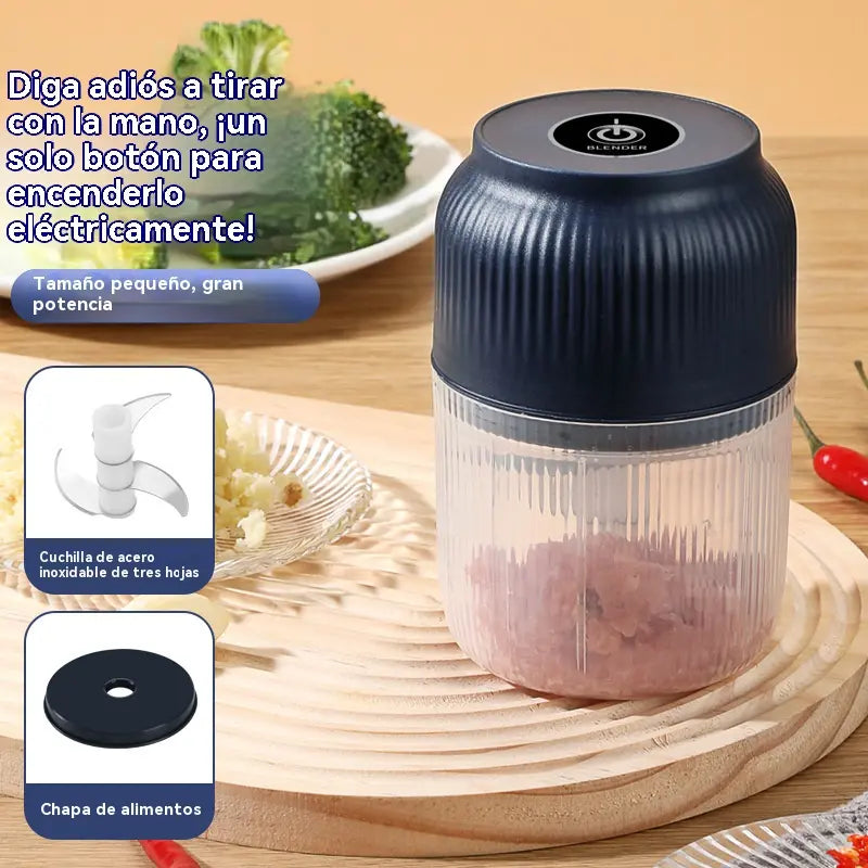 ✨⚡ Picador de Carne Elétrico Multiusos | Pica alho facilmente, mói carne rapidamente, design recarregável 🍖🧄