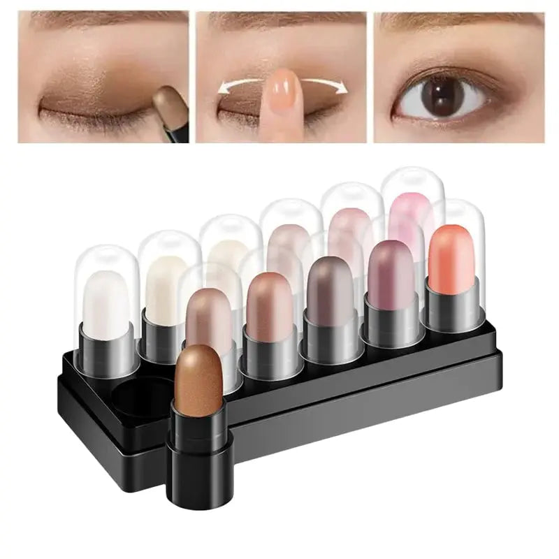 【🏆Artigo mais vendido】✨🌈【12/24/36 cores】Caixa de sombras
