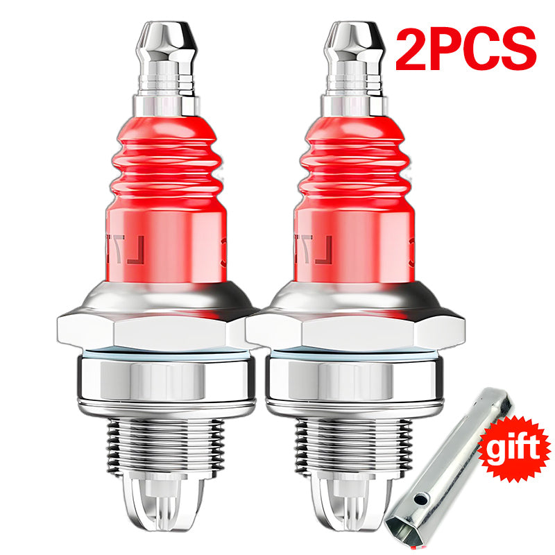 【2 peças/5 peças】🚗🧰 Vela de ignição para serra elétrica/cortador de relva (com chave inglesa)