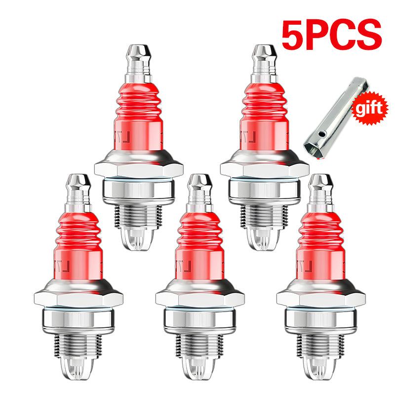 【2 peças/5 peças】🚗🧰 Vela de ignição para serra elétrica/cortador de relva (com chave inglesa)