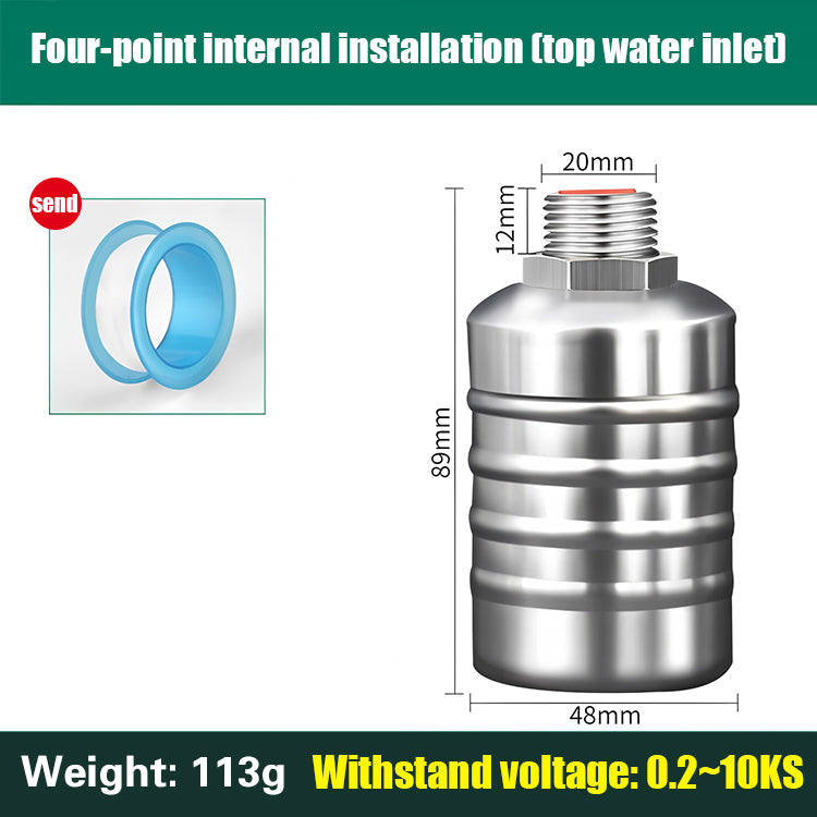 【20+25+32CM】Valvola a sfera in acciaio inossidabile, regolatore automatico del livello dell'acqua per il riempimento dell'acqua