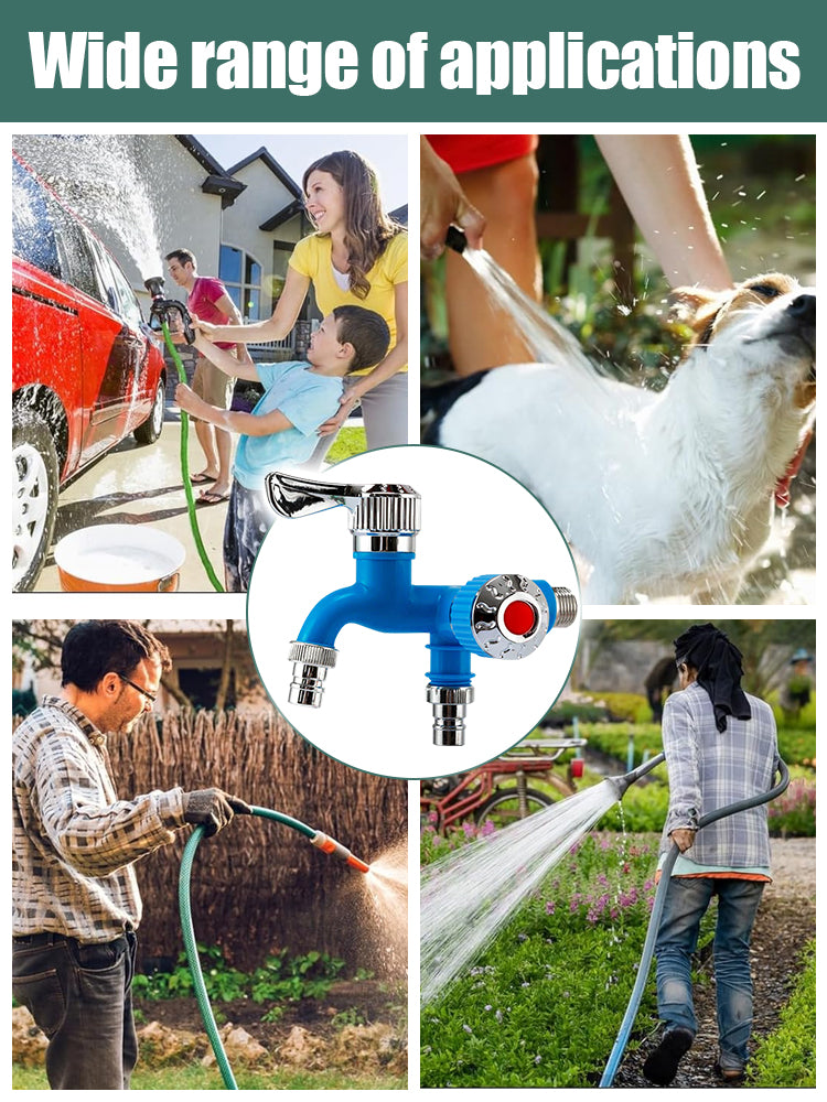 💥【Acquista 2 e ricevi 2 gratis】💦Rubinetto in acciaio inossidabile nuovo di zecca - doppia funzione, un ingresso e due uscite, antigelo e antideflagrante