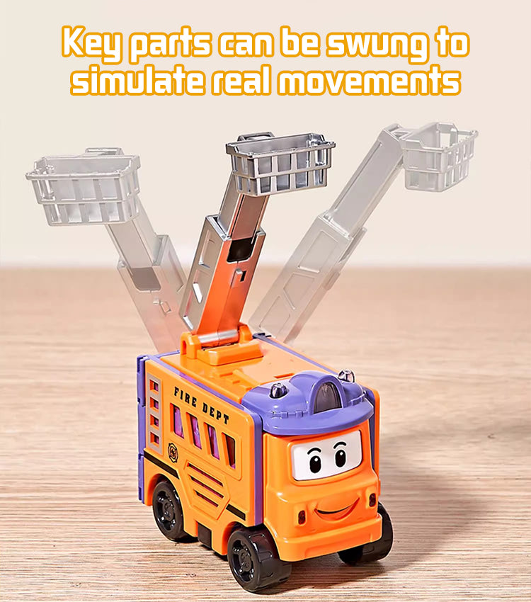 💖🚗Macchina giocattolo trasformabile per bambini🚧Regalo camion da costruzione✨