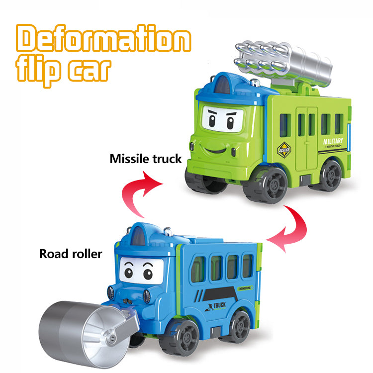 💖🚗Macchina giocattolo trasformabile per bambini🚧Regalo camion da costruzione✨
