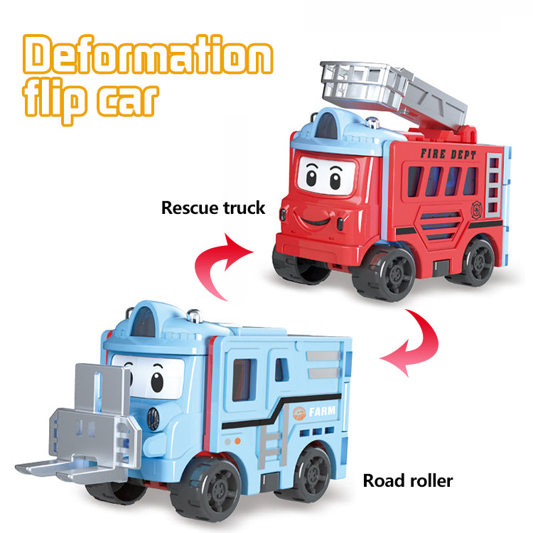 💖🚗Macchina giocattolo trasformabile per bambini🚧Regalo camion da costruzione✨