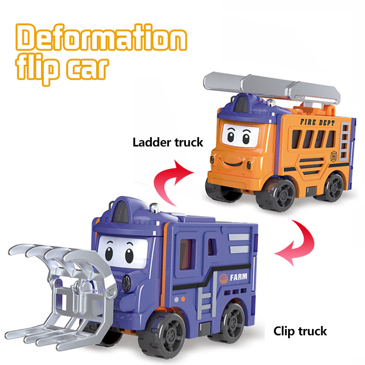 💖🚗Macchina giocattolo trasformabile per bambini🚧Regalo camion da costruzione✨
