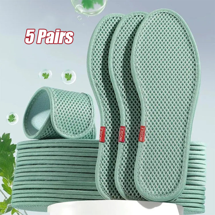 【20 paia】 La soletta interna in rete di assenzio flessibile e traspirante assorbe il sudore e previene i cattivi odori dei piedi.