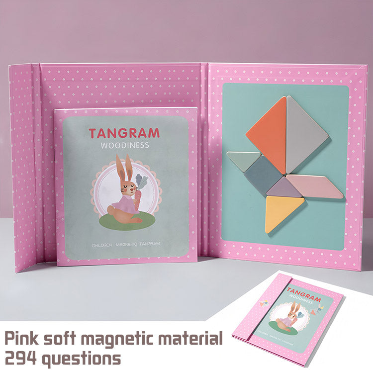 Puzzle magnético e cubo de brinquedo para crianças 🧩🧸 Brinquedo educativo para desenvolver competências geométricas em crianças 👶✨
