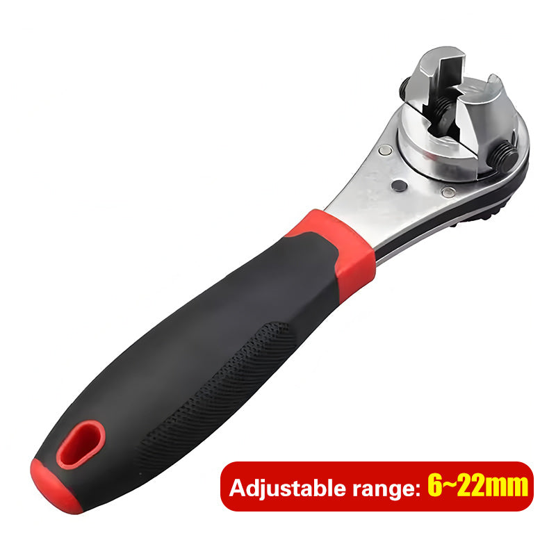 ⚙️🔧Chave de roquete ajustável de 6-22 mm, chave de bocas multifunções.
