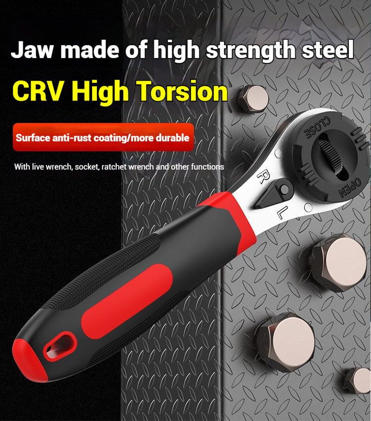 ⚙️🔧Chave de roquete ajustável de 6-22 mm, chave de bocas multifunções.