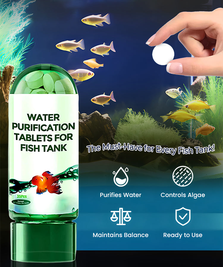 🔥Compresse per la purificazione dell'acqua dell'acquario, rimozione rapida del cloro, rimozione efficace delle alghe