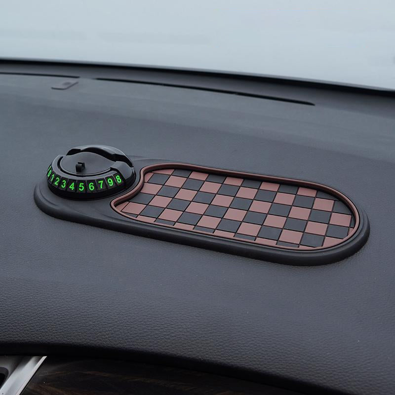 🚗Tapete antiderrapante para automóvel, suporte para telemóvel, suporte para óculos de sol para navegação automóvel, indicador de estacionamento, suporte para comando central.
