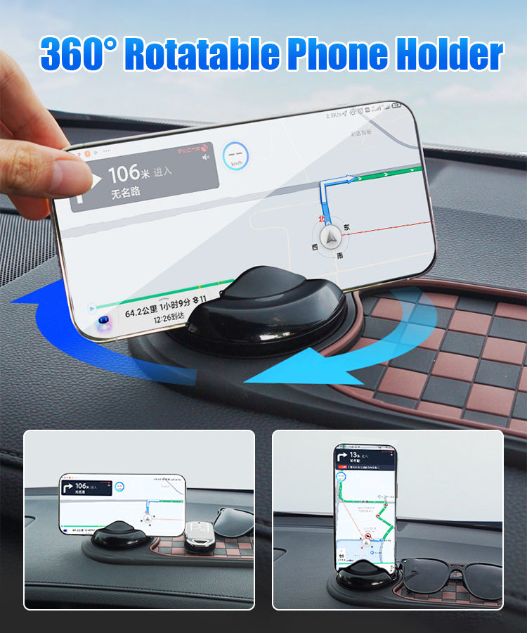 🚗Tapete antiderrapante para automóvel, suporte para telemóvel, suporte para óculos de sol para navegação automóvel, indicador de estacionamento, suporte para comando central.