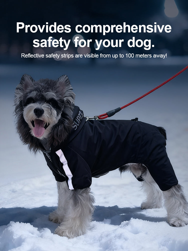 🐕Roupa quente de inverno para cães pequenos e médios❄️---com faixas refletoras, tecido triplamente impermeável e disponível em várias cores