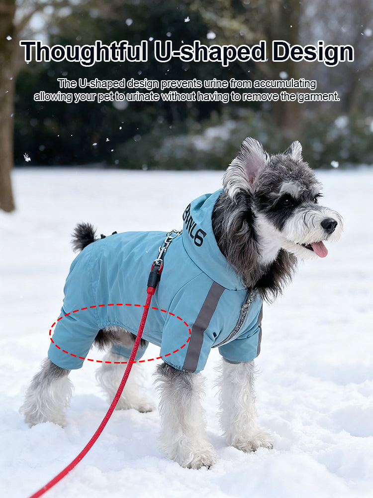 🐕Roupa quente de inverno para cães pequenos e médios❄️---com faixas refletoras, tecido triplamente impermeável e disponível em várias cores