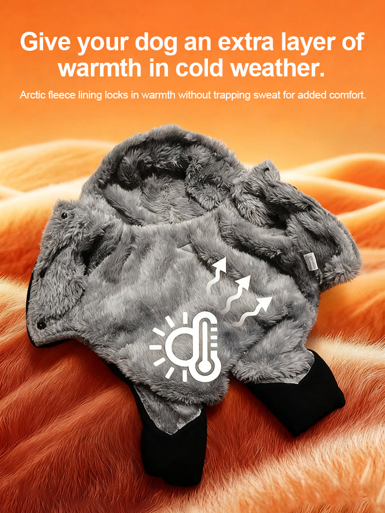🐕Roupa quente de inverno para cães pequenos e médios❄️---com faixas refletoras, tecido triplamente impermeável e disponível em várias cores